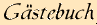 G&auml;stebuch